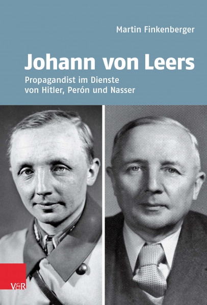 Das Buchcover zeigt zwei schwarz-weiß-Aufnahmen von Johann von Leers.
